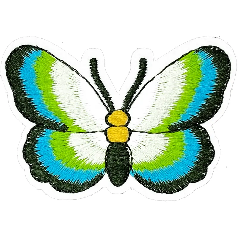 Turquoise & Green Butterfly - Patch