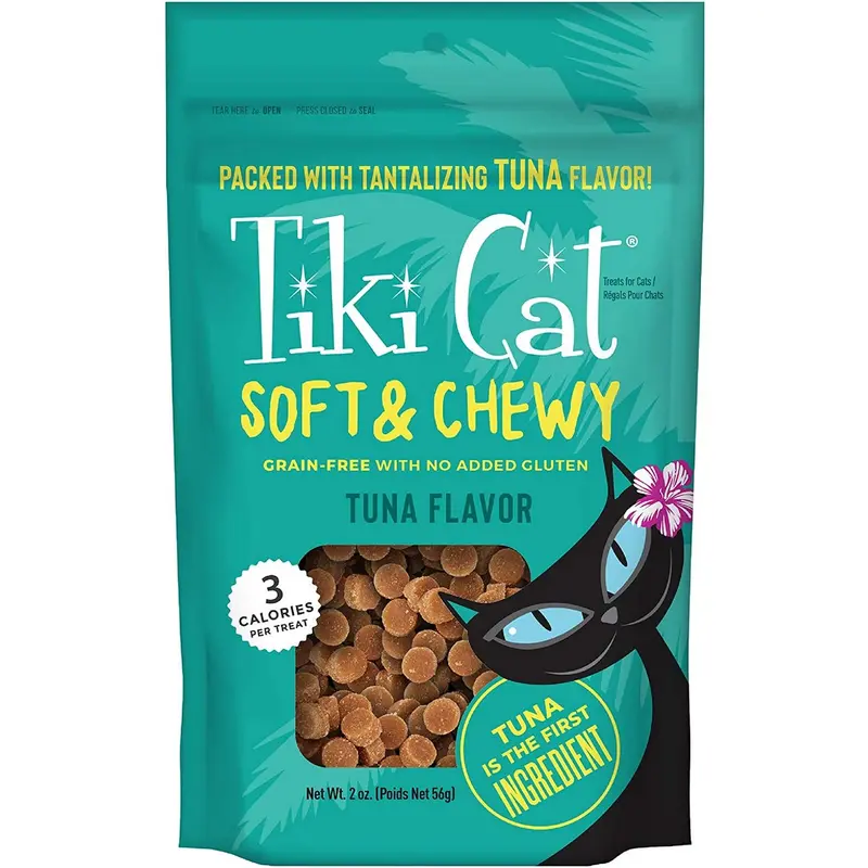 Tiki Cat Soft & Chewy Tuna Cat Treats 2oz