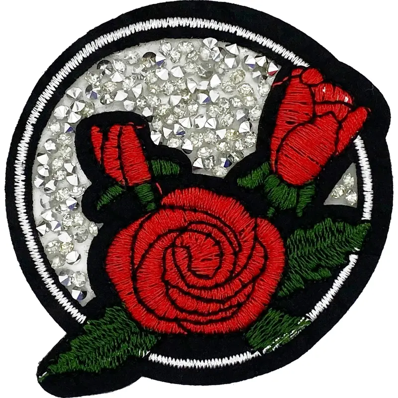 Crystal Red Rose - Patch