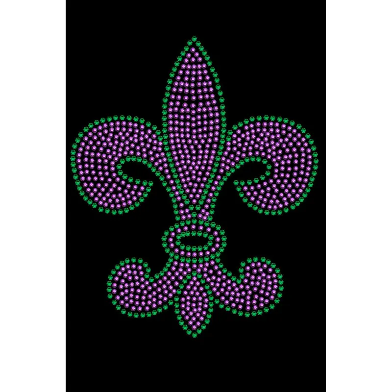 Fleur de Lis Purple & Green - Custom Tutu