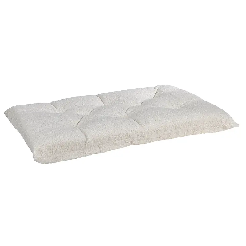 Ivory Sheepskin Tufted Cushion