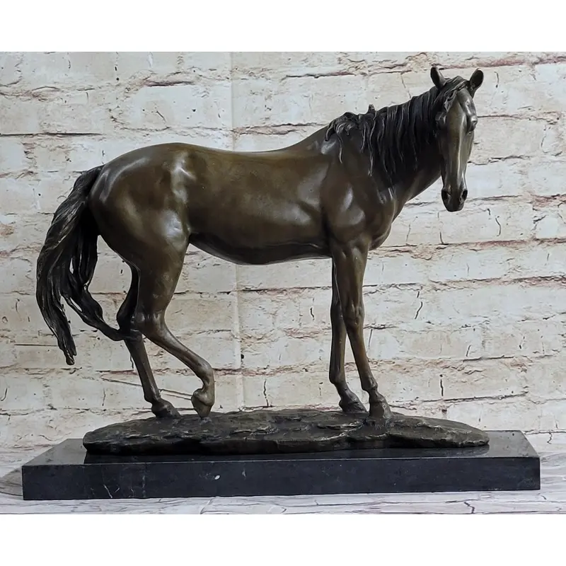 Show Horse Fine Bronze Mare Equine Art Sculpture Statue PJ Mene Equestrian Decor