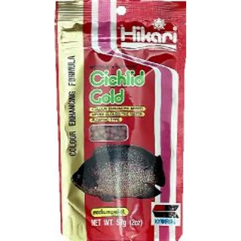 Hikari Cichlid Gold Medium Pellet Fish Food 2 Oz