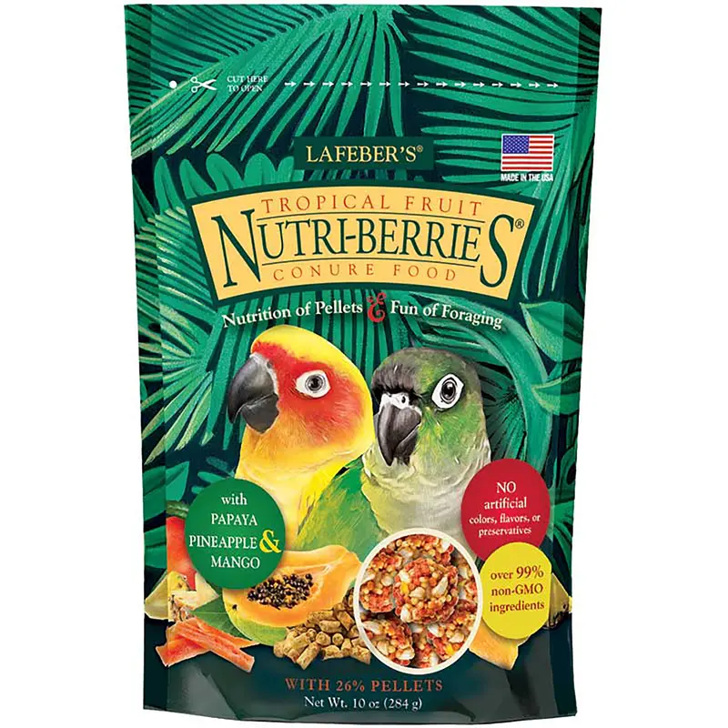 Lafeber s Tropical Fruit Nutri-Berries for Conures  10-Oz
