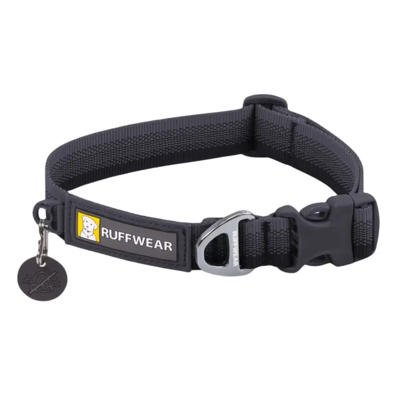 RuffWear Front Range Dog Collar Medium 14-20" Basalt Gray