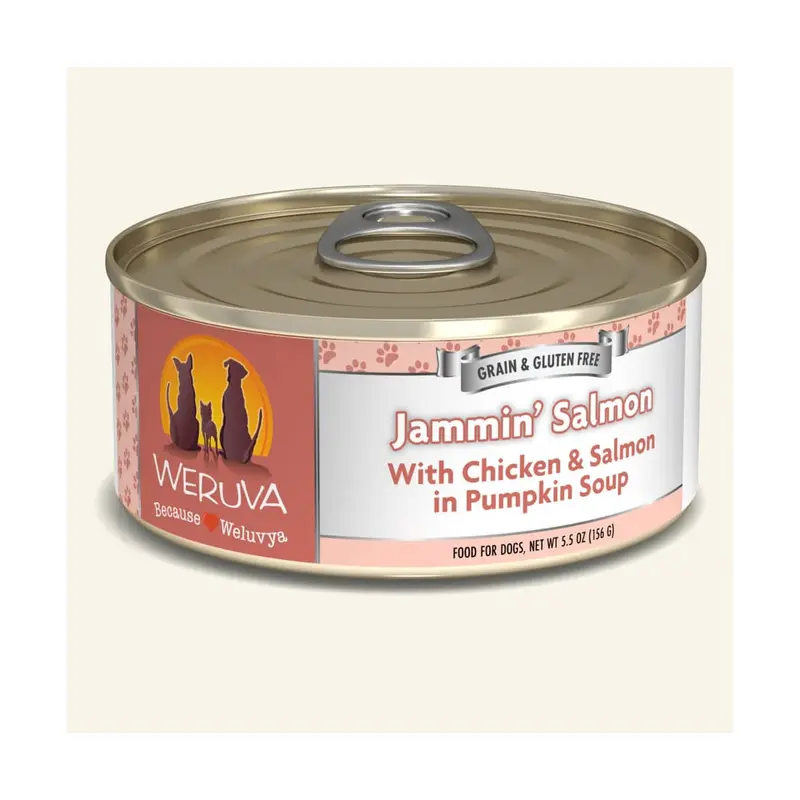 Weruva Jammin Salmon Can Dog Food 5.5oz