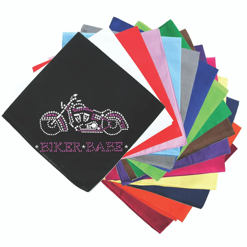 Biker Babe & Pink Motorcycle - Bandanas