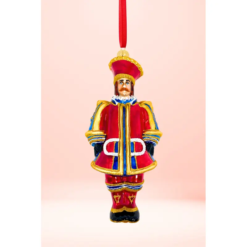 Carretto King Glass Christmas Ornament