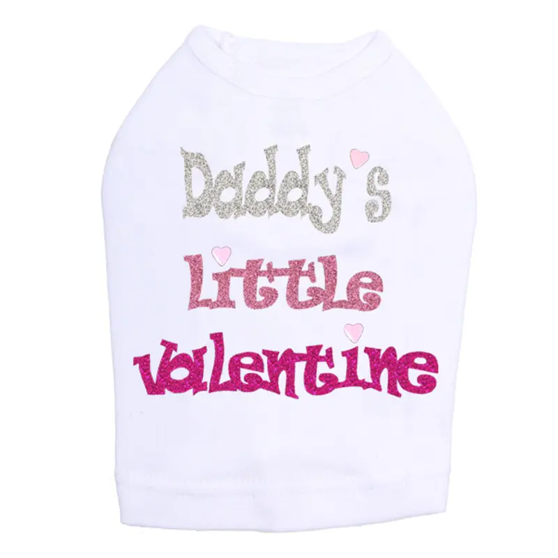 Daddy's Little Valentine - Dog Tank