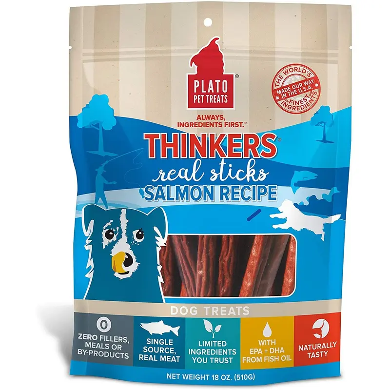 Plato Thinkers Real Sticks Salmon Recipe 18oz