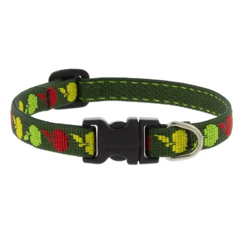 Lupine MicroBatch Dog Collar 1/2" x 6"-9" Apple Season