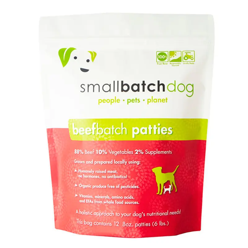 Smallbatch Frozen Patties Beef Dog Food 6lb