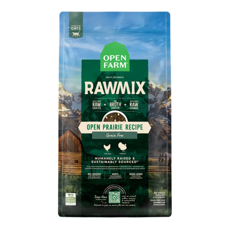 Open Farm Cat RawMix GF Open Prairie 8 lb