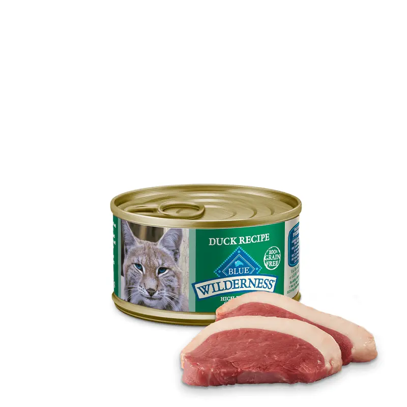 Blue Buffalo Wilderness Adult Duck Entree Wet Cat Can (3oz)
