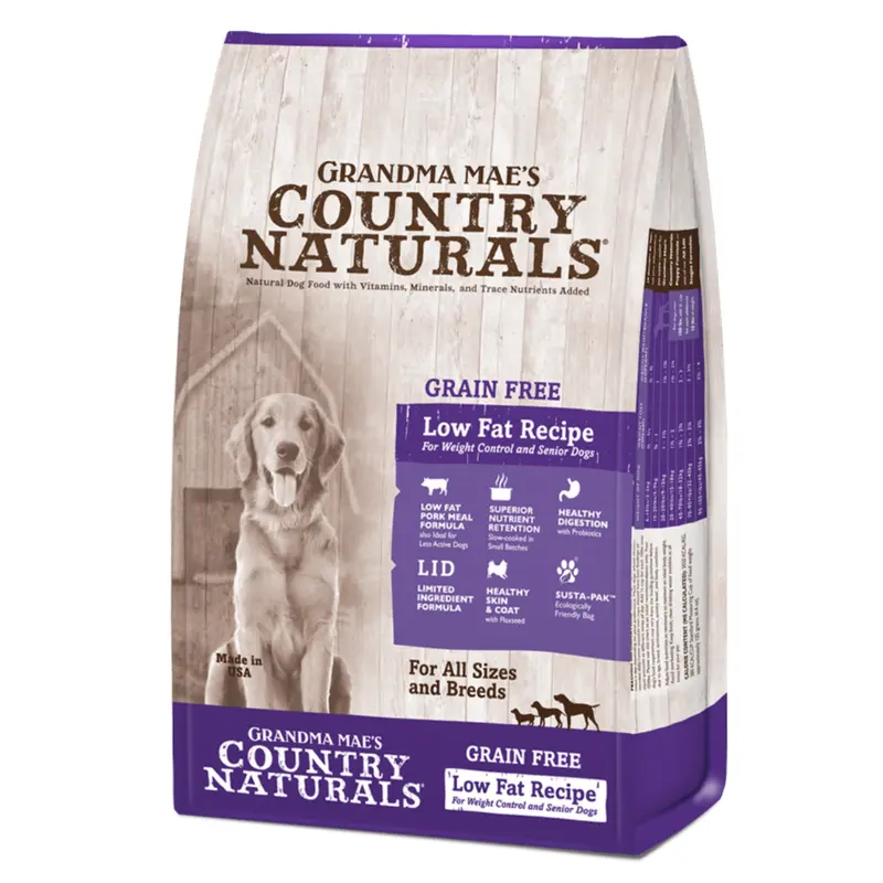 Grandma Mae's Low Fat Grain Free Dry Dog Food 14lb