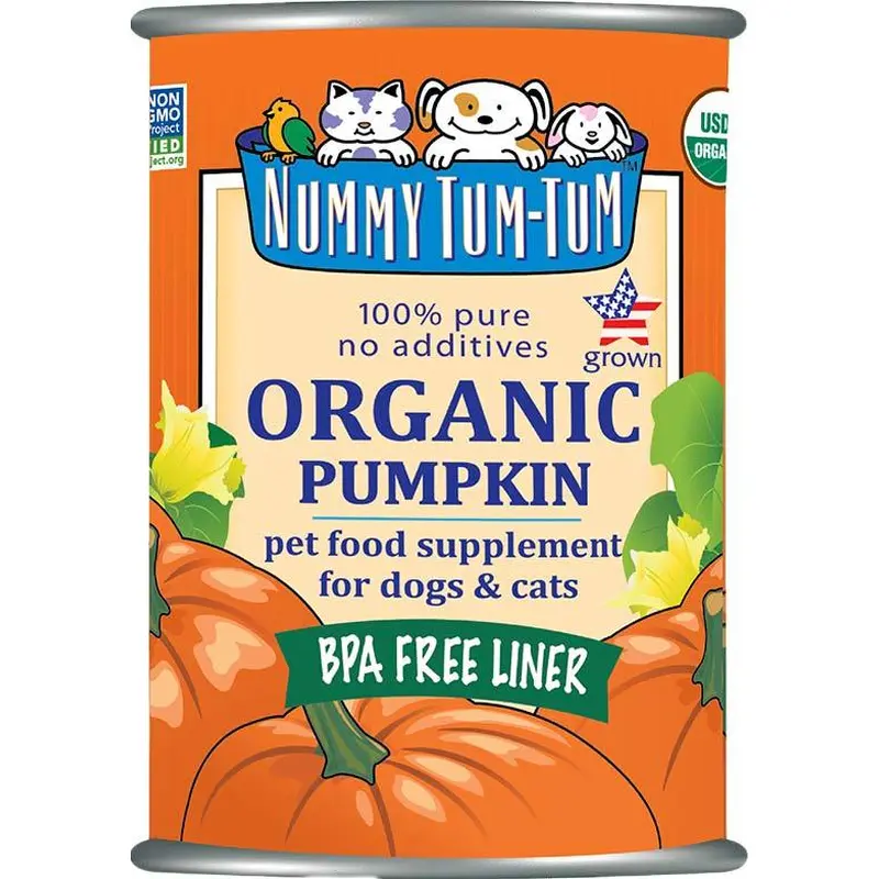 Nummy Tum Tum Organic Pumpkin Pet Food Supplement for Dogs & Cats
