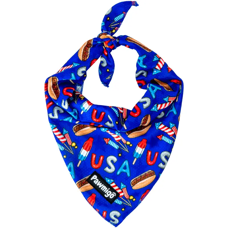 Red, White, & Bark Bandana