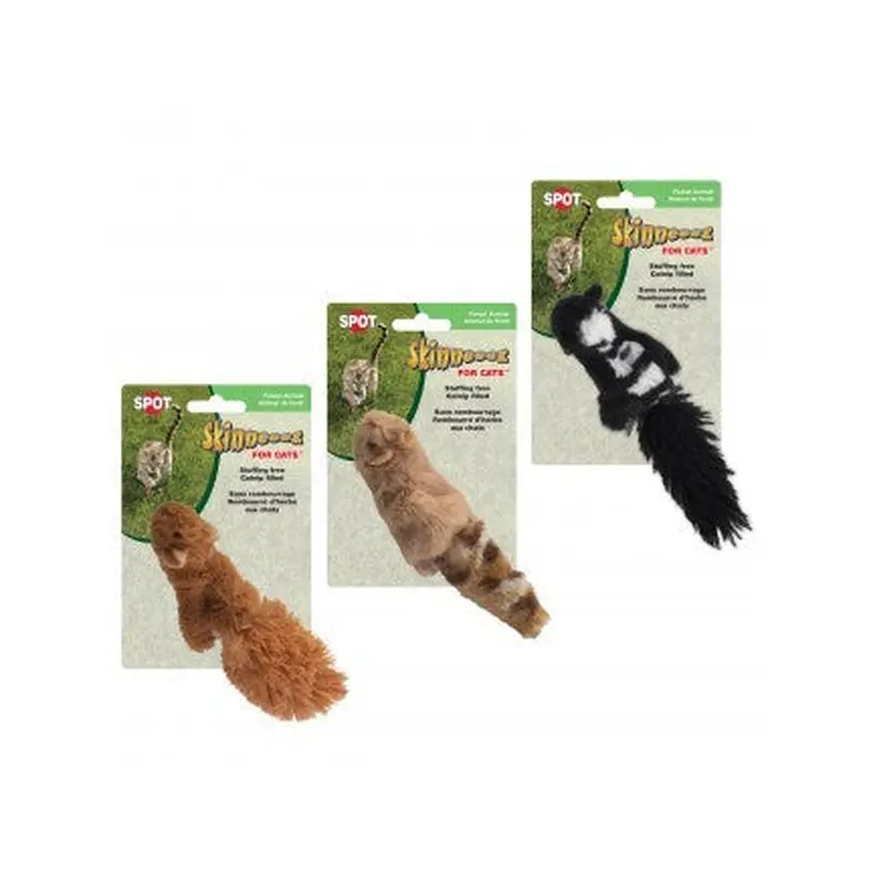 Spot Ethical Pet Cat Toy Skinneeez Forest Creatures For Cats Assorted