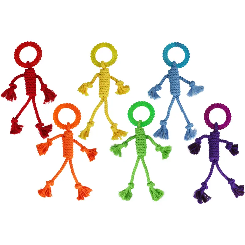 Multipet Nuts For Knots Rope Man With TPR Head 12.5"