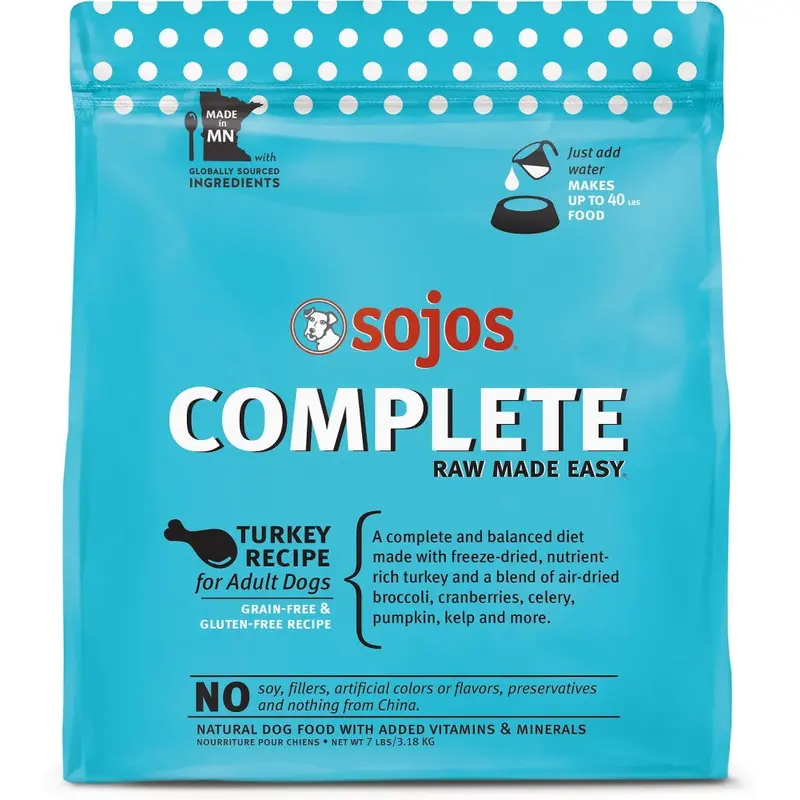 Sojos Complete Turkey Dog Food Mix
