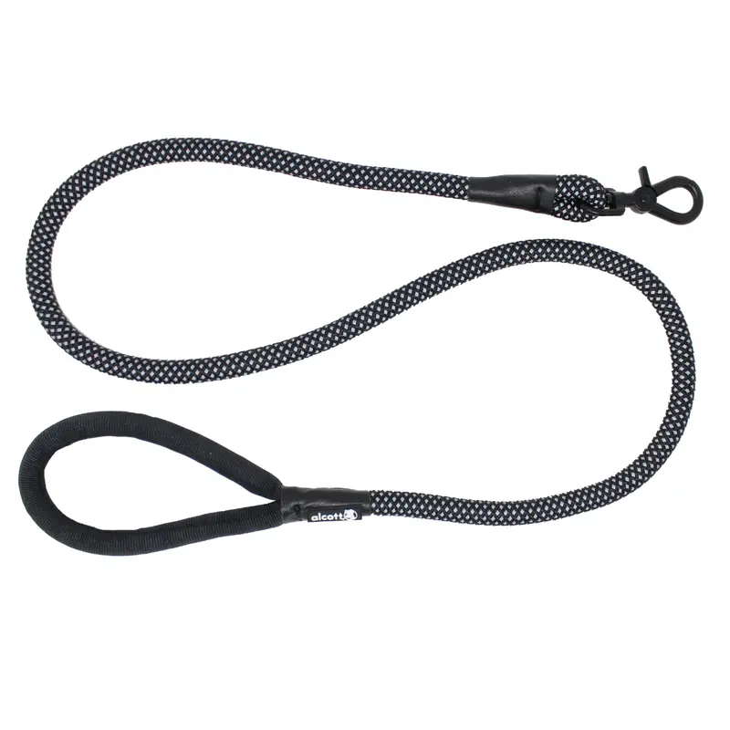 Alcott Rope Dog Leash - Medium 5' - Black