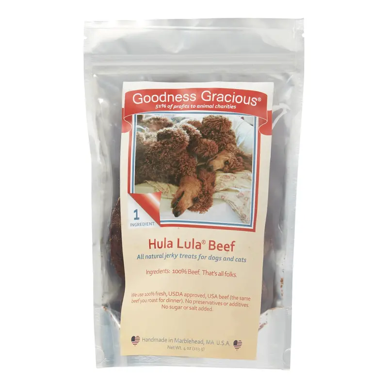 Goodness Gracious Dog Treats Hula Lula Beef 4oz