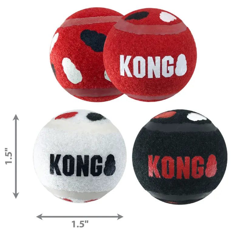 Kong Dog Toy Signature Sport Balls 3pk eXtra Small