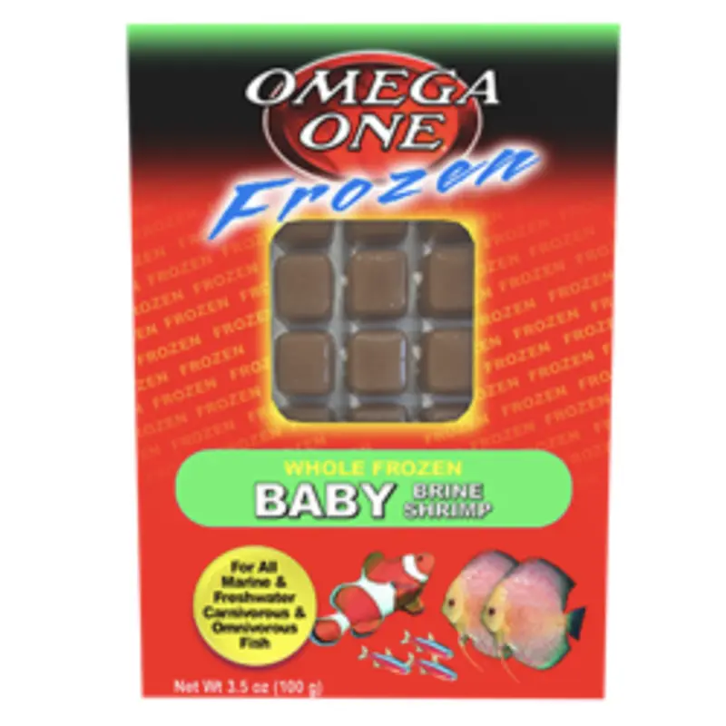 Omega One Frozen Baby Brine Shrimp Cube Pack 3.5oz