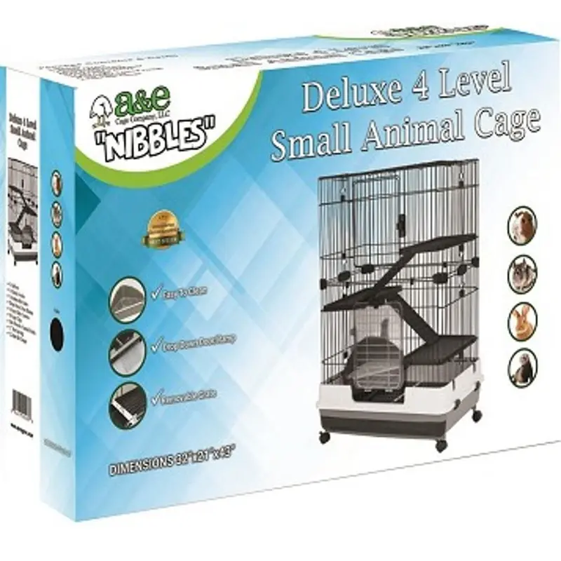 NIBBLES DELUXE 4 LEVEL SMALL ANIMAL CAGE