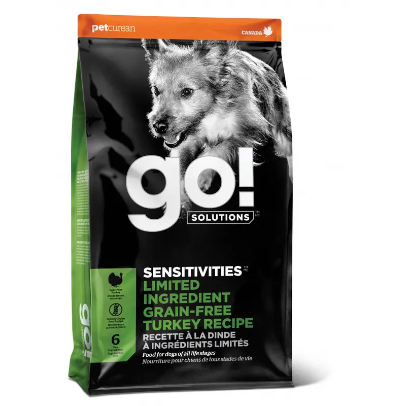 Petcurean Go! Sensitivities Limited Ingredient Grain Free Turkey Recipe Dry Dog Food