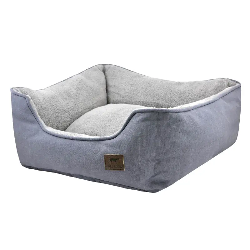 Tall Tails Dream Chaser Bolster Bed Charcoal Medium