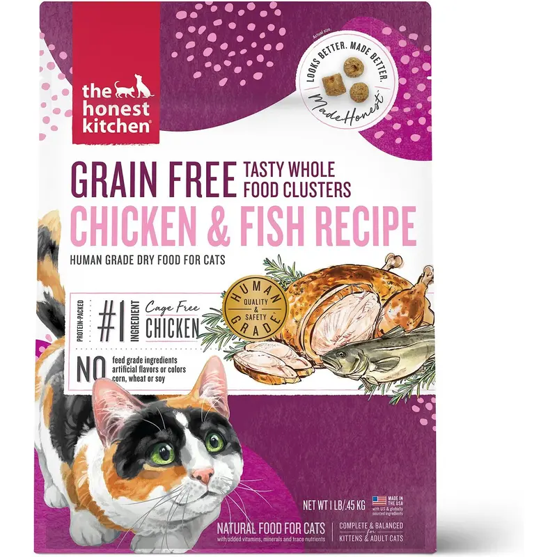 Honest Kitchen Cat Clusters Chicken & Fish