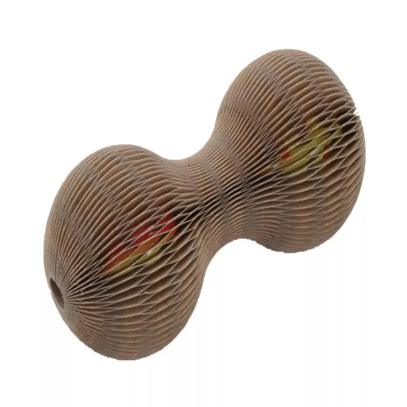 Coastal Bergan Turbo Corrigated Cat Toy 3in Dumbell