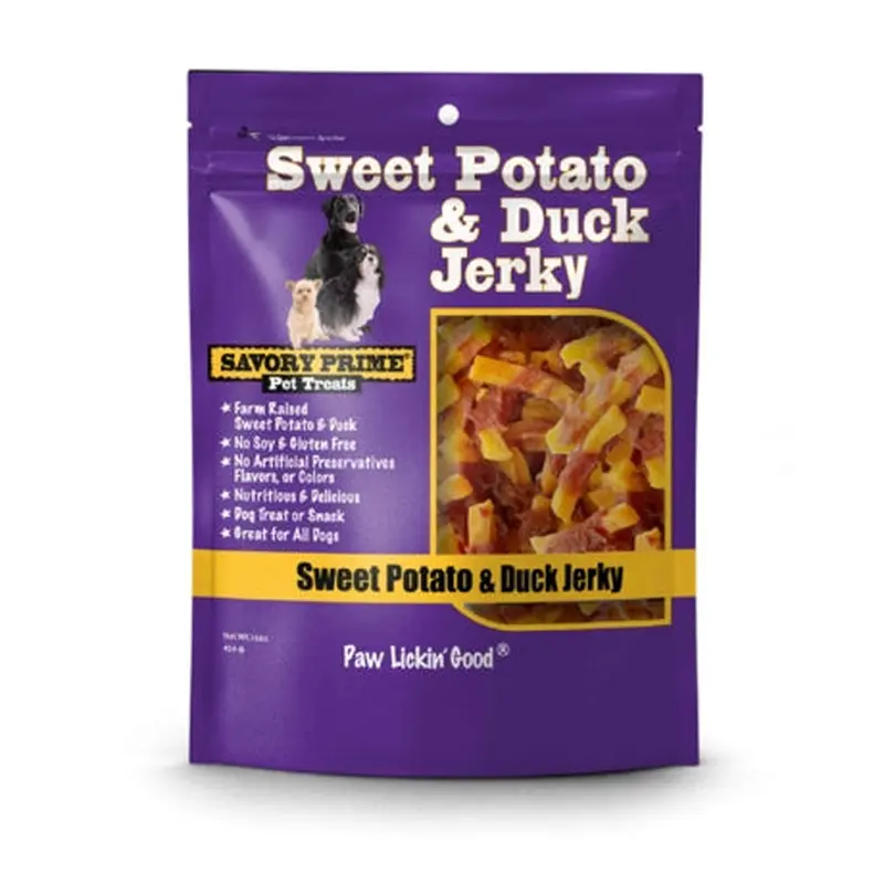Savory Prime Duck & Sweet Potato Dog Treats  8 Oz.