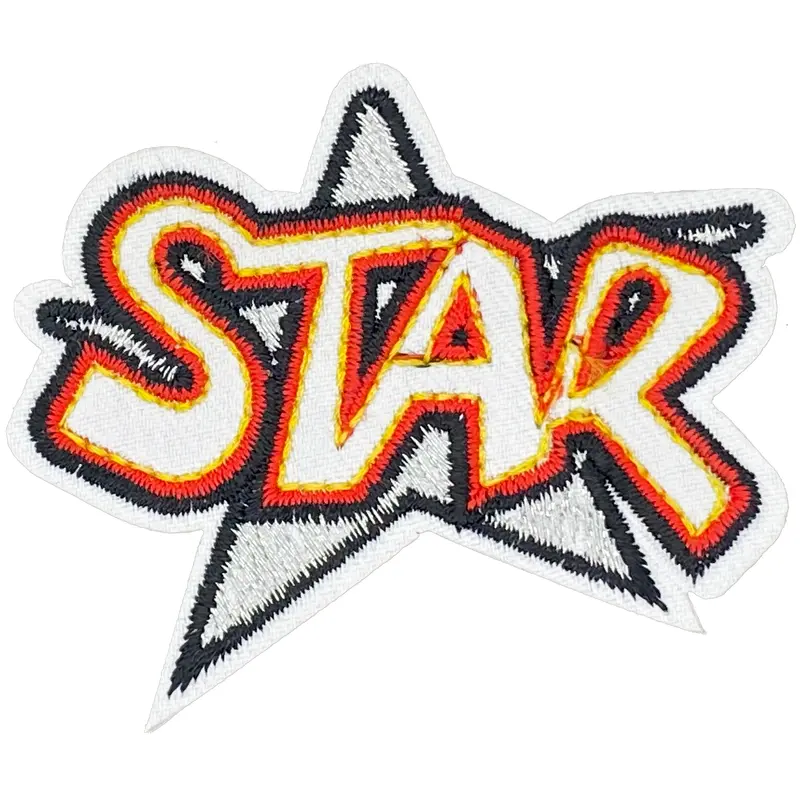 Silver with Red Star - Patch