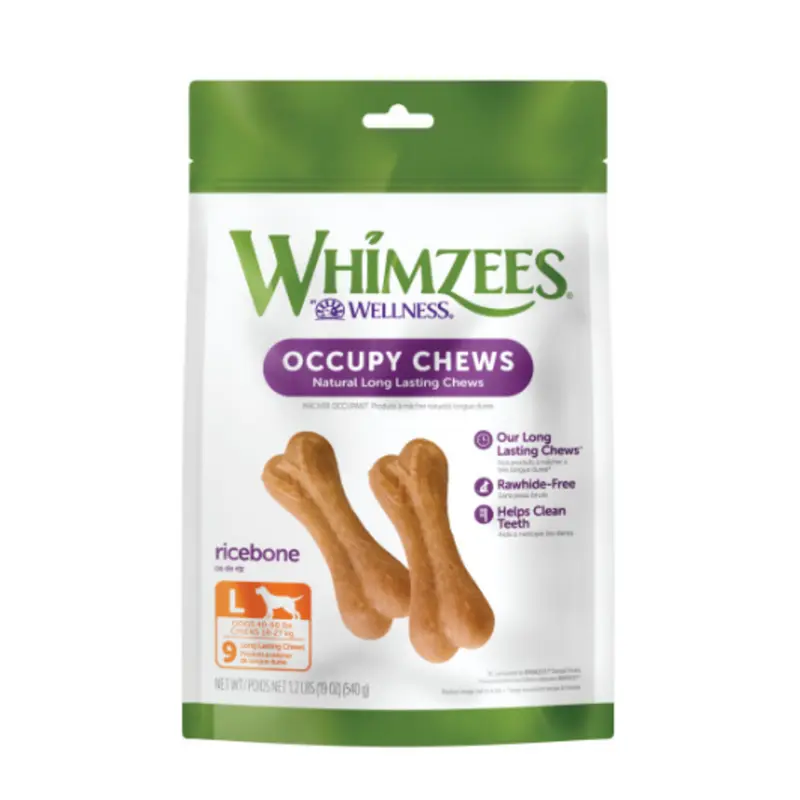 Whimzees Large Rice Bone Dental Chew Dog Treats