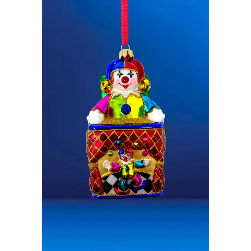 Pop! Jack In The Box Toy Polish Glass Christmas Ornament