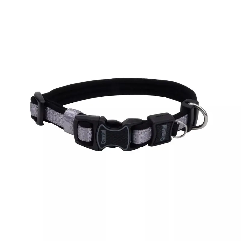 Coastal Inspire 5/8in Wide 8-12in Dog Collar Grey