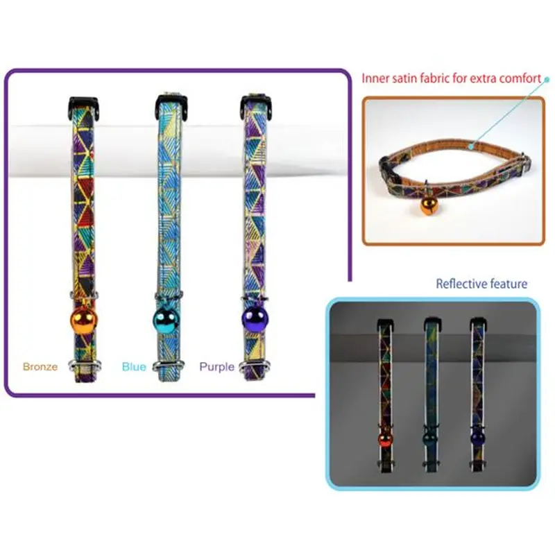 Goli Designs Pyramid Reflective Cat Collar