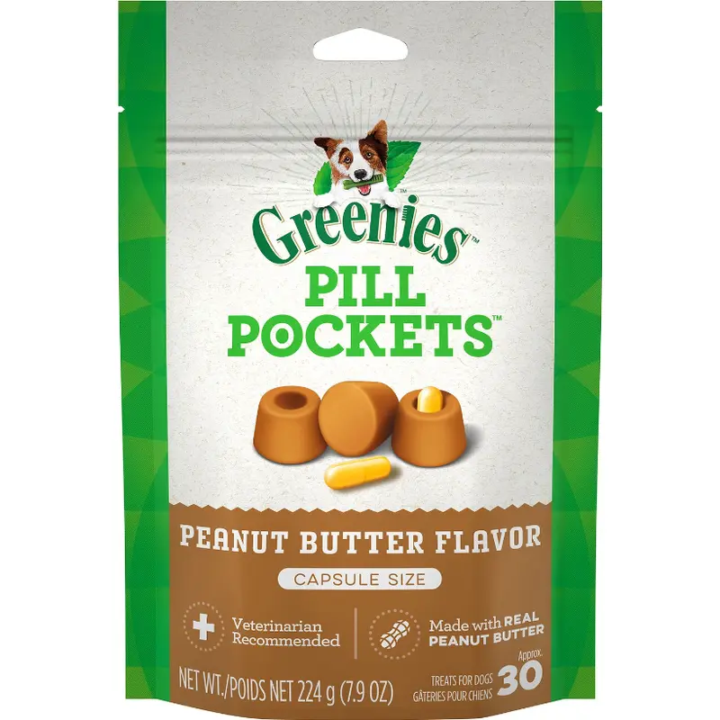 Greenies Pill Pockets Capsules Peanut Butter 7.9 oz. (30 ct.)