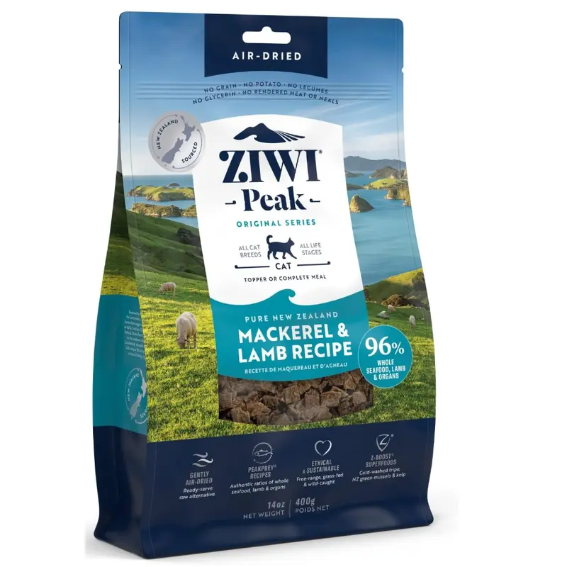 Ziwi Peak Air Dried Grain Free Cat Mackerel & Lamb