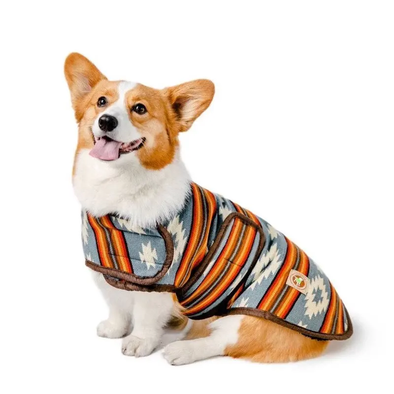 Denim Southwest Blanket Coat