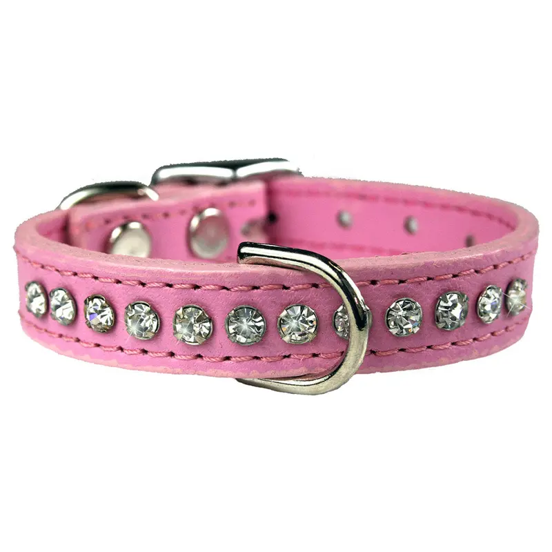 Rose Signature Leather Crystal Collar