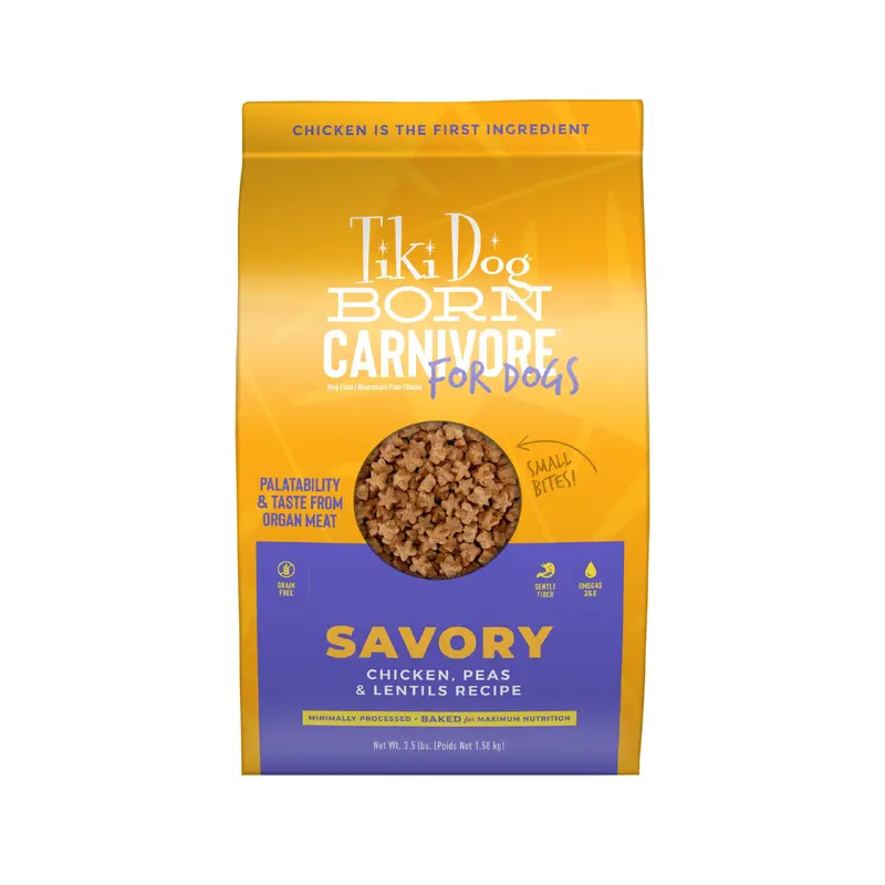 Tiki Dog Born Carnivore Dry Dog Food, Chicken, 3.5 lbs. Bag