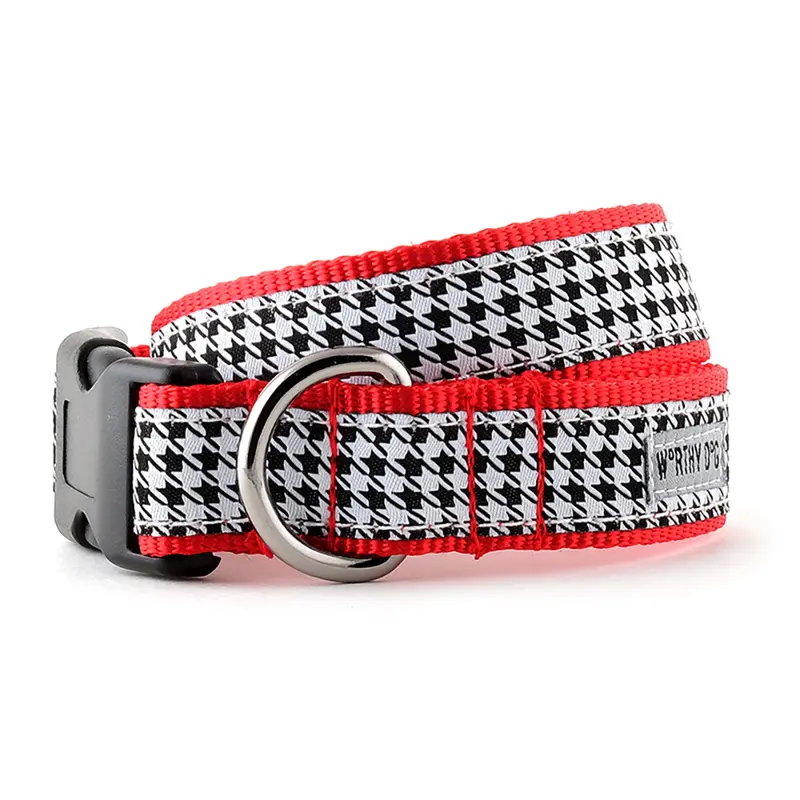 B&W Houndstooth Collar & Lead Collection