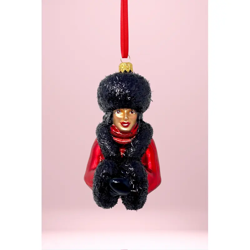 Ebby Glass Christmas Ornament