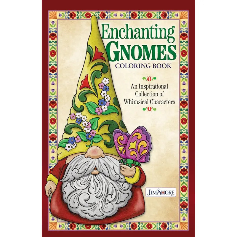 Jim Shore Enchanting Gnomes Coloring Book