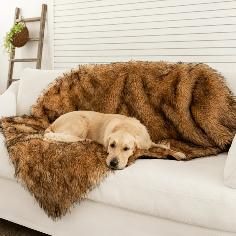 PupProtector Waterproof Throw Blanket - Sable Tan
