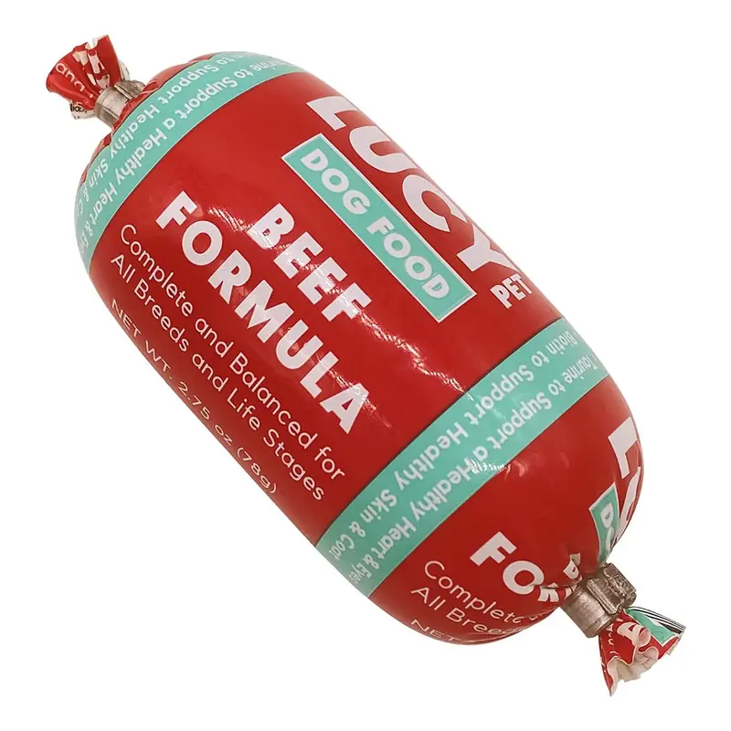 Lucy Pet Products Beef Formula Dog Food Roll 2.75OZ