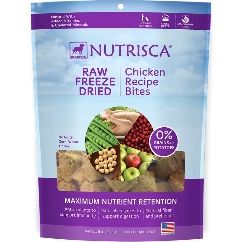 Nutrisca Raw Freeze Dried Chicken Recipe for Dogs 11oz
